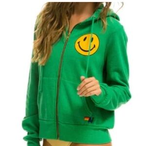 Green Jacket with Smiley Patch